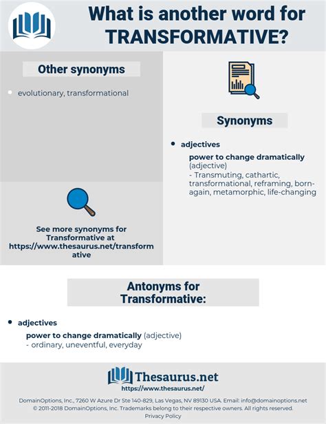 transformative synonyms|Transformative Definition & Meaning